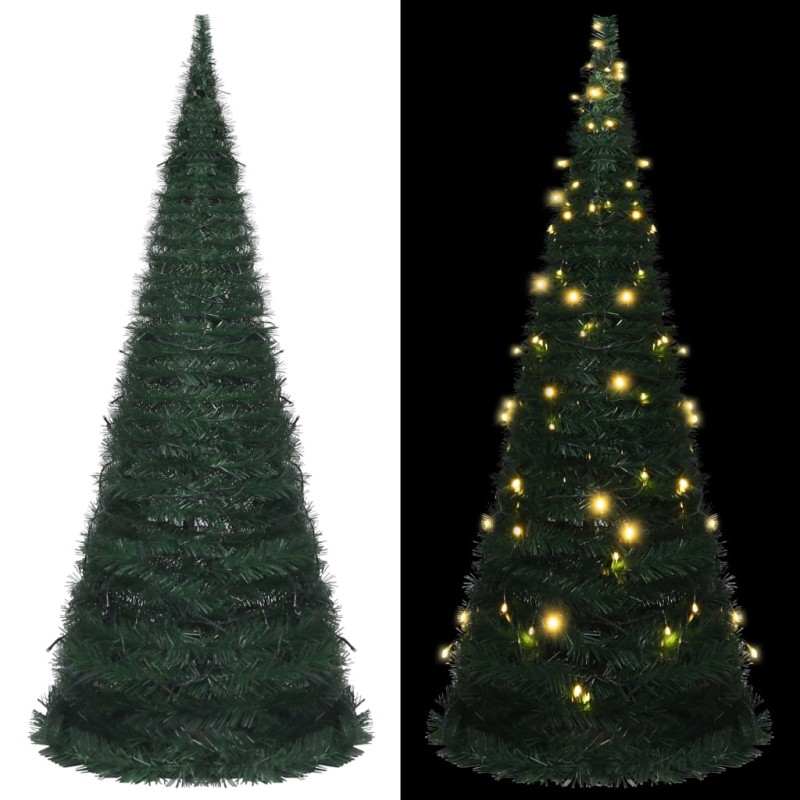 Albero di Natale Artificiale Pop-up Stringa a LED Verde 210 cm Albero di Natale Artificiale Pop-up Stringa a LED Verde 210 cm