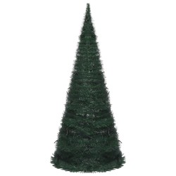 Albero di Natale Artificiale Pop-up Stringa a LED Verde 210 cm