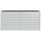 Letto Rialzato Giardino 160x40x77 cm in Acciaio Zincato Argento Letto Rialzato Giardino 160x40x77 cm in Acciaio Zincato Argento