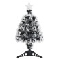 Albero di Natale con LED Verde e Bianco 64 cm Fibra Ottica Albero di Natale con LED Verde e Bianco 64 cm Fibra Ottica