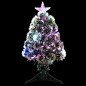 Albero di Natale con LED Verde e Bianco 64 cm Fibra Ottica Albero di Natale con LED Verde e Bianco 64 cm Fibra Ottica