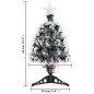 Albero di Natale con LED Verde e Bianco 64 cm Fibra Ottica Albero di Natale con LED Verde e Bianco 64 cm Fibra Ottica