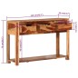 Tavolo Console 110x35x75 cm in Legno Massello di Acacia Tavolo Console 110x35x75 cm in Legno Massello di Acacia