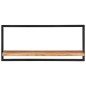 Mensole Parete 2pz 80x25x35 cm Legno Massello Acacia e Acciaio Mensole Parete 2pz 80x25x35 cm Legno Massello Acacia e Acciaio