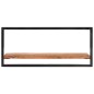 Mensole Parete 2pz 80x25x35 cm Legno Massello Acacia e Acciaio Mensole Parete 2pz 80x25x35 cm Legno Massello Acacia e Acciaio