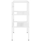 Struttura per Lavabo da Bagno Bianca 59x38x83 cm in Ferro