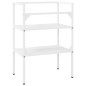 Struttura per Lavabo da Bagno Bianca 59x38x83 cm in Ferro