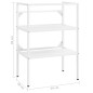 Struttura per Lavabo da Bagno Bianca 59x38x83 cm in Ferro