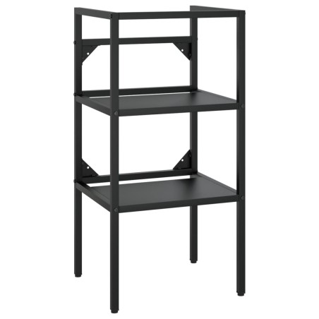 Struttura per Lavabo da Bagno Nera 40x38x83 cm in Ferro