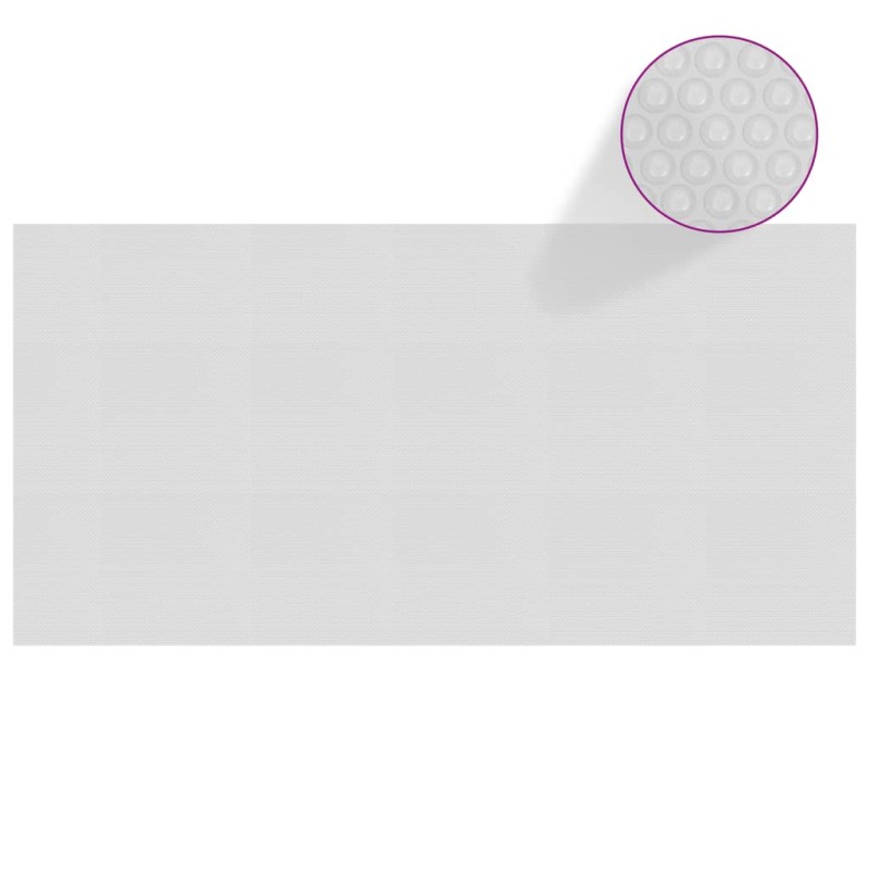 Pellicola Galleggiante Solare PE Piscina 400x200 cm Grigia Pellicola Galleggiante Solare PE Piscina 400x200 cm Grigia