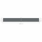 Tenda da Sole Laterale Retrattile Antracite 140x1200 cm Tenda da Sole Laterale Retrattile Antracite 140x1200 cm