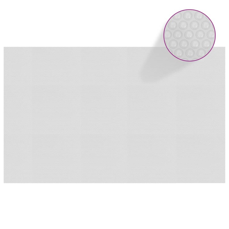 Pellicola Galleggiante Solare PE Piscina 260x160 cm Grigia Pellicola Galleggiante Solare PE Piscina 260x160 cm Grigia