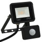 Faretto a LED con Sensore 10 W Bianco Caldo Faretto a LED con Sensore 10 W Bianco Caldo