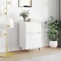 Credenza Bianco Lucido 40x35x70 cm in Legno Multistrato Credenza Bianco Lucido 40x35x70 cm in Legno Multistrato
