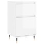 Credenza Bianco Lucido 40x35x70 cm in Legno Multistrato Credenza Bianco Lucido 40x35x70 cm in Legno Multistrato