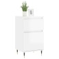Credenza Bianco Lucido 40x35x70 cm in Legno Multistrato Credenza Bianco Lucido 40x35x70 cm in Legno Multistrato