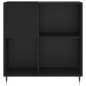 Mobile Porta Dischi Nero 84,5x38x89 cm in Legno Multistrato Mobile Porta Dischi Nero 84,5x38x89 cm in Legno Multistrato