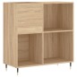 Mobile Porta Dischi Rovere Sonoma 84,5x38x89 Legno Multistrato Mobile Porta Dischi Rovere Sonoma 84,5x38x89 Legno Multistrato