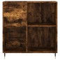 vidaXL Mobile Porta Dischi Rovere Fumo 84,5x38x89 cm Legno Multistrato vidaXL Mobile Porta Dischi Rovere Fumo 84,5x38x89 cm Legno Multistrato