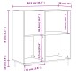 vidaXL Mobile Porta Dischi Rovere Fumo 84,5x38x89 cm Legno Multistrato vidaXL Mobile Porta Dischi Rovere Fumo 84,5x38x89 cm Legno Multistrato