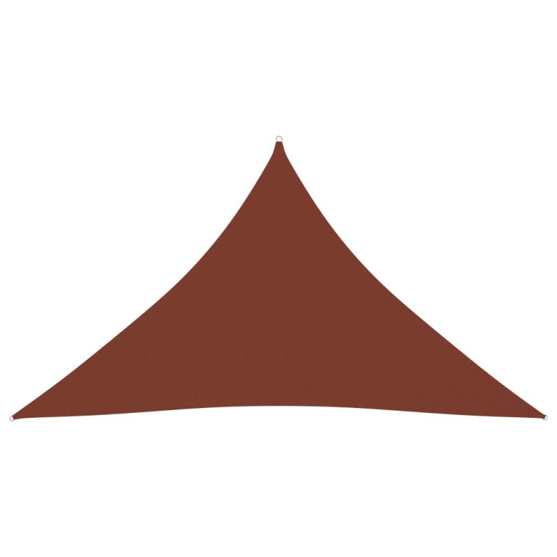 Parasole a Vela Tessuto Oxford Triangolare 4x4x5,8m Terracotta Parasole a Vela Tessuto Oxford Triangolare 4x4x5,8m Terracotta