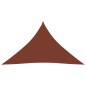 Parasole a Vela Tessuto Oxford Triangolare 4x4x5,8m Terracotta Parasole a Vela Tessuto Oxford Triangolare 4x4x5,8m Terracotta