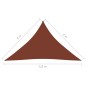 Parasole a Vela Tessuto Oxford Triangolare 4x4x5,8m Terracotta Parasole a Vela Tessuto Oxford Triangolare 4x4x5,8m Terracotta