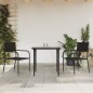 Set da Pranzo da Giardino 3 pz in Polyrattan e Acciaio Set da Pranzo da Giardino 3 pz in Polyrattan e Acciaio
