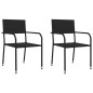 Set da Pranzo da Giardino 3 pz in Polyrattan e Acciaio Set da Pranzo da Giardino 3 pz in Polyrattan e Acciaio
