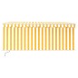 vidaXL Tenda Sole Retrattile Manuale Parasole LED 3x2,5m Gialla Bianca vidaXL Tenda Sole Retrattile Manuale Parasole LED 3x2,5m Gialla Bianca
