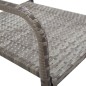 Set da Pranzo da Giardino 5 pz Nero Grigio Polyrattan e Acciaio Set da Pranzo da Giardino 5 pz Nero Grigio Polyrattan e Acciaio