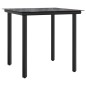 Set da Pranzo da Giardino 3 pz in Polyrattan e Acciaio Set da Pranzo da Giardino 3 pz in Polyrattan e Acciaio
