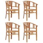 Set da Pranzo per Giardino 5 pz in Legno Massello di Teak Set da Pranzo per Giardino 5 pz in Legno Massello di Teak