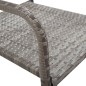 Set da Pranzo da Giardino 5 pz Nero Grigio Polyrattan e Acciaio Set da Pranzo da Giardino 5 pz Nero Grigio Polyrattan e Acciaio