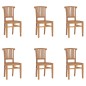 vidaXL Set da Pranzo da Giardino 7 pz in Legno Massello di Teak vidaXL Set da Pranzo da Giardino 7 pz in Legno Massello di Teak