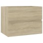 Mobile Bagno con Lavabo Integrato Rovere Sonoma in Truciolato Mobile Bagno con Lavabo Integrato Rovere Sonoma in Truciolato