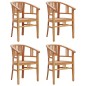 Set da Pranzo per Giardino 5 pz in Legno Massello di Teak Set da Pranzo per Giardino 5 pz in Legno Massello di Teak