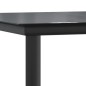 Set da Pranzo da Giardino 7 pz Nero Grigio Polyrattan e Acciaio Set da Pranzo da Giardino 7 pz Nero Grigio Polyrattan e Acciaio