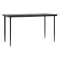 Set da Pranzo da Giardino 5 pz Nero in Polyrattan e Acciaio Set da Pranzo da Giardino 5 pz Nero in Polyrattan e Acciaio