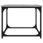 Tavolino Grigio Sonoma 80x50x40 cm in Legno Multistrato e Ferro