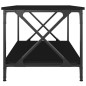vidaXL Tavolino da Salotto Nero 80x50x45 cm Legno Multistrato e Ferro vidaXL Tavolino da Salotto Nero 80x50x45 cm Legno Multistrato e Ferro