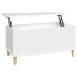 vidaXL Tavolino da Salotto Bianco 90x44,5x45 cm in Legno Multistrato vidaXL Tavolino da Salotto Bianco 90x44,5x45 cm in Legno Multistrato
