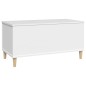 vidaXL Tavolino da Salotto Bianco 90x44,5x45 cm in Legno Multistrato vidaXL Tavolino da Salotto Bianco 90x44,5x45 cm in Legno Multistrato