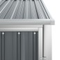 Capanno per Attrezzi Grigio 88x89x161 cm in Acciaio Zincato Capanno per Attrezzi Grigio 88x89x161 cm in Acciaio Zincato