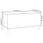 Tavolino Salotto Rovere Marrone 90x44,5x45 cm Legno Multistrato
