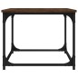 Tavolino Rovere Marrone 80x50x40cm in Legno Multistrato e Ferro Tavolino Rovere Marrone 80x50x40cm in Legno Multistrato e Ferro