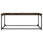 Tavolino Rovere Fumo 102x50x40 cm in Legno Multistrato e Ferro Tavolino Rovere Fumo 102x50x40 cm in Legno Multistrato e Ferro