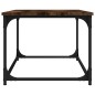 Tavolino Rovere Fumo 102x50x40 cm in Legno Multistrato e Ferro Tavolino Rovere Fumo 102x50x40 cm in Legno Multistrato e Ferro