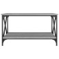 Tavolino Grigio Sonoma 80x50x45 cm in Legno Multistrato e Ferro Tavolino Grigio Sonoma 80x50x45 cm in Legno Multistrato e Ferro