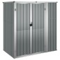 Capanno per Attrezzi Grigio 161x89x161 cm in Acciaio Zincato Capanno per Attrezzi Grigio 161x89x161 cm in Acciaio Zincato